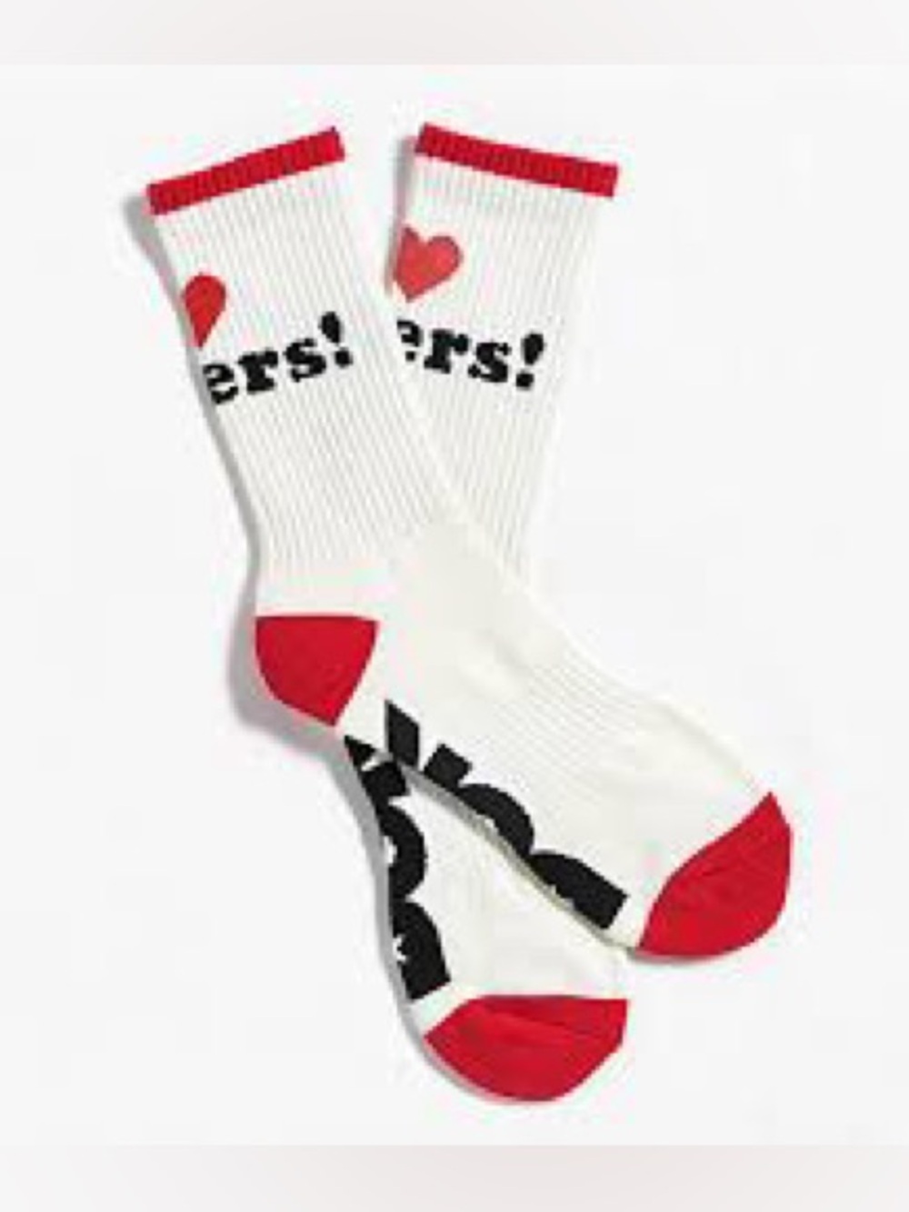 Women’s valentines day socks hugs and kisses